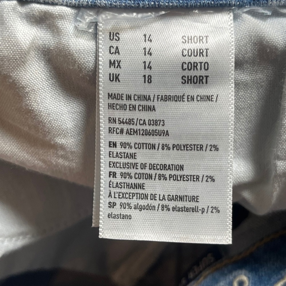 American Eagle Outfitters Light Blue Distressed Women's Jeggings - Picture 4 of 14